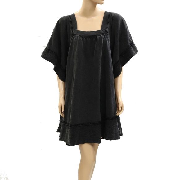 Free People Astoria Sweatshirt Tunic Dress Oversized Ribbon Cotton XL New 284485 - Picture 5 of 8